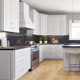 Home Decorators Collection Grayson 30 in. W x 24 in. D x 34.5 in. H Assembled Plywood Base Kitchen Cabinet in Pacific White with 1ROT Soft Close