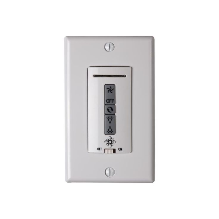White Hardwired Ceiling Fan Wall Switch