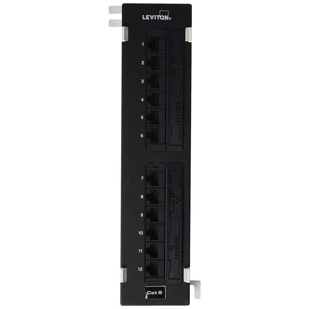 12-Port eXtreme Cat 6+ 110-Style Universal Patch Block, Black - Super Arbor