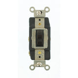 30 Amp Industrial Grade Heavy Duty Double-Pole Double-Throw Center-Off Maintained Contact Toggle Switch, Brown - Super Arbor