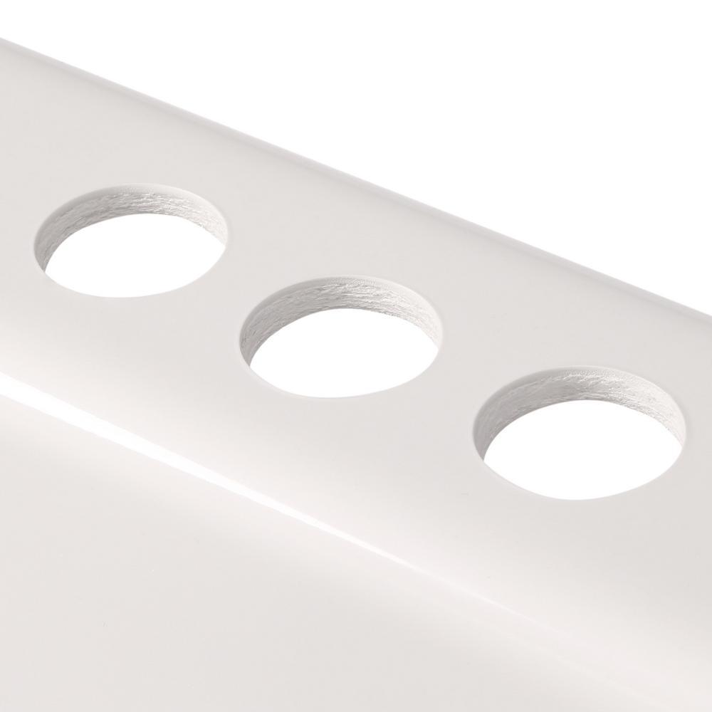Kensington Drop-In Acrylic 25 in. 3-Hole Single Bowl Utility Sink in White - Super Arbor