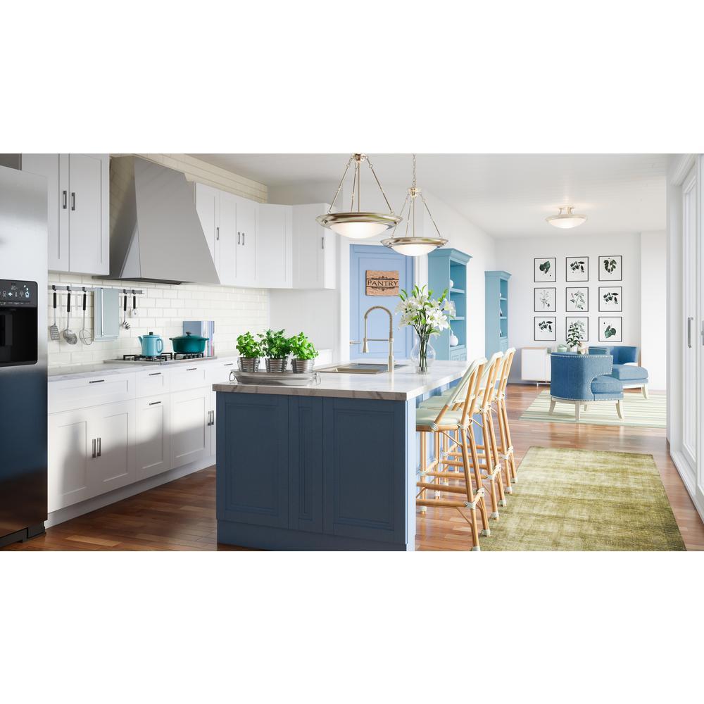 Brookings 96 in. Cabinet Corner Molding in White - Super Arbor