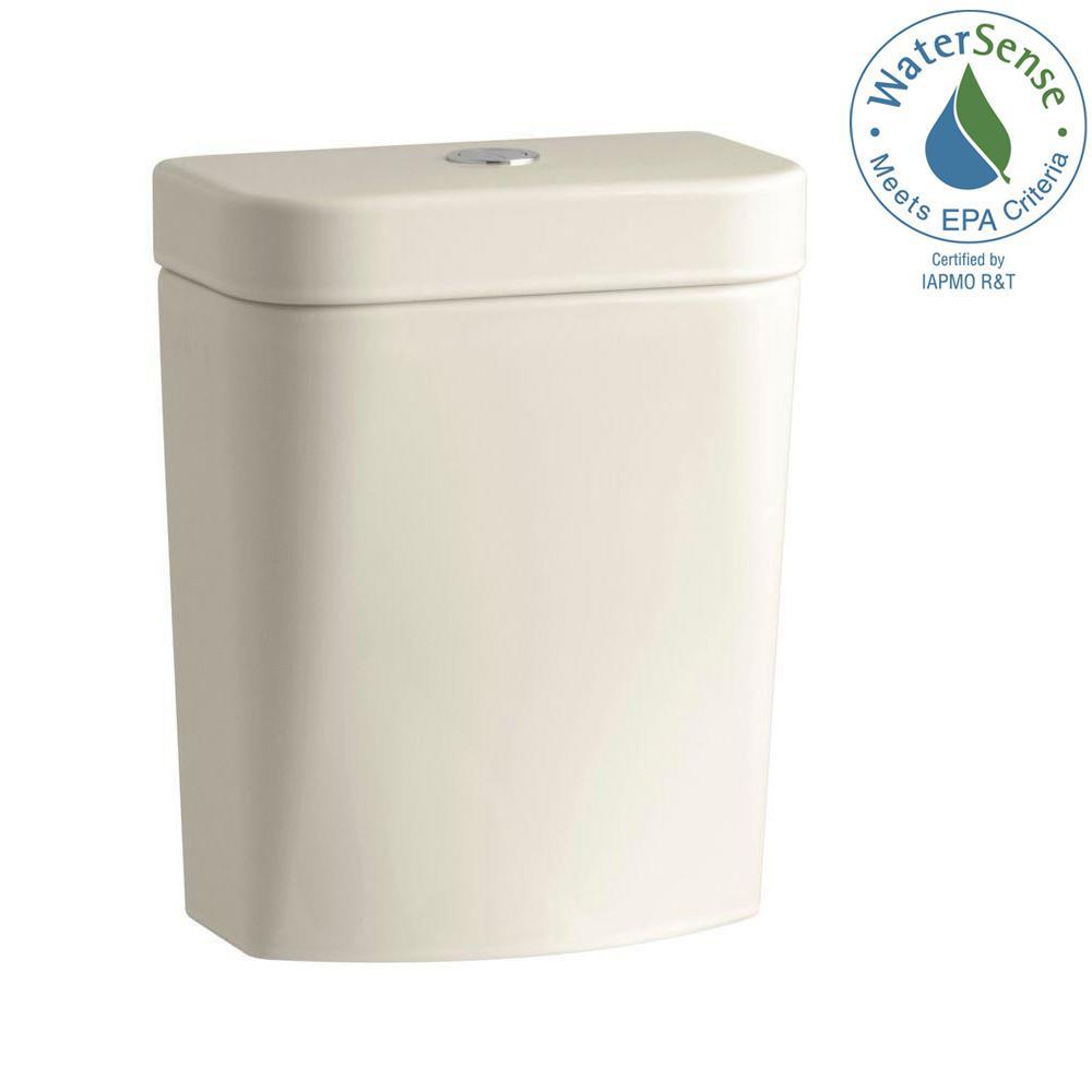 Persuade Circ 1.0 or 1.6 GPF Dual Flush Toilet Tank Only in Almond - Super Arbor