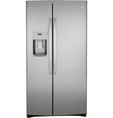 GE 21.8 cu. ft. Side-by-Side Refrigerator, Fingerprint Resistant Stainless Steel, Counter-Depth (GZS22IYNFS)