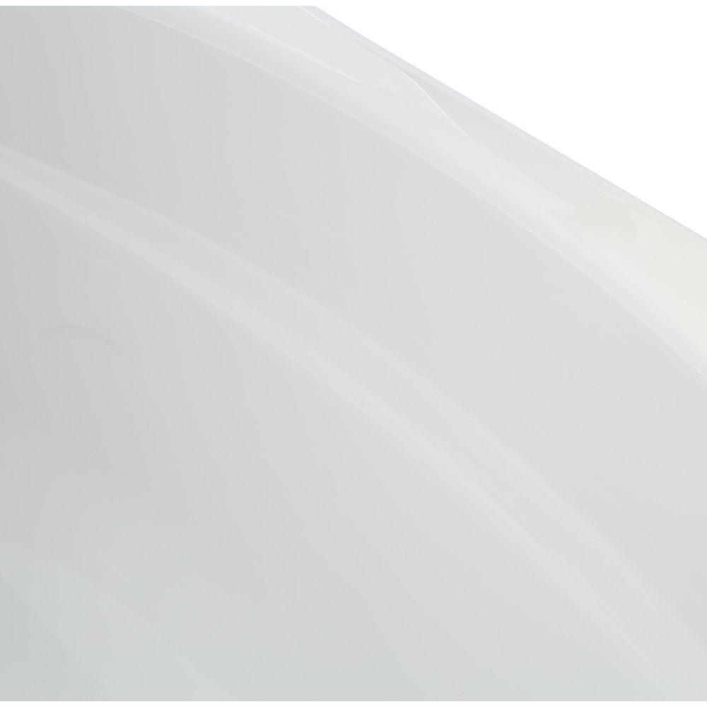 Proflex 5 ft. Reversible Drain Bathtub in White - Super Arbor