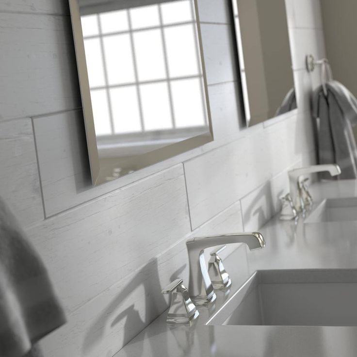 27 in. W x 41 in. H (L1) Frameless Rectangular Deluxe Glass Bathroom Vanity Mirror