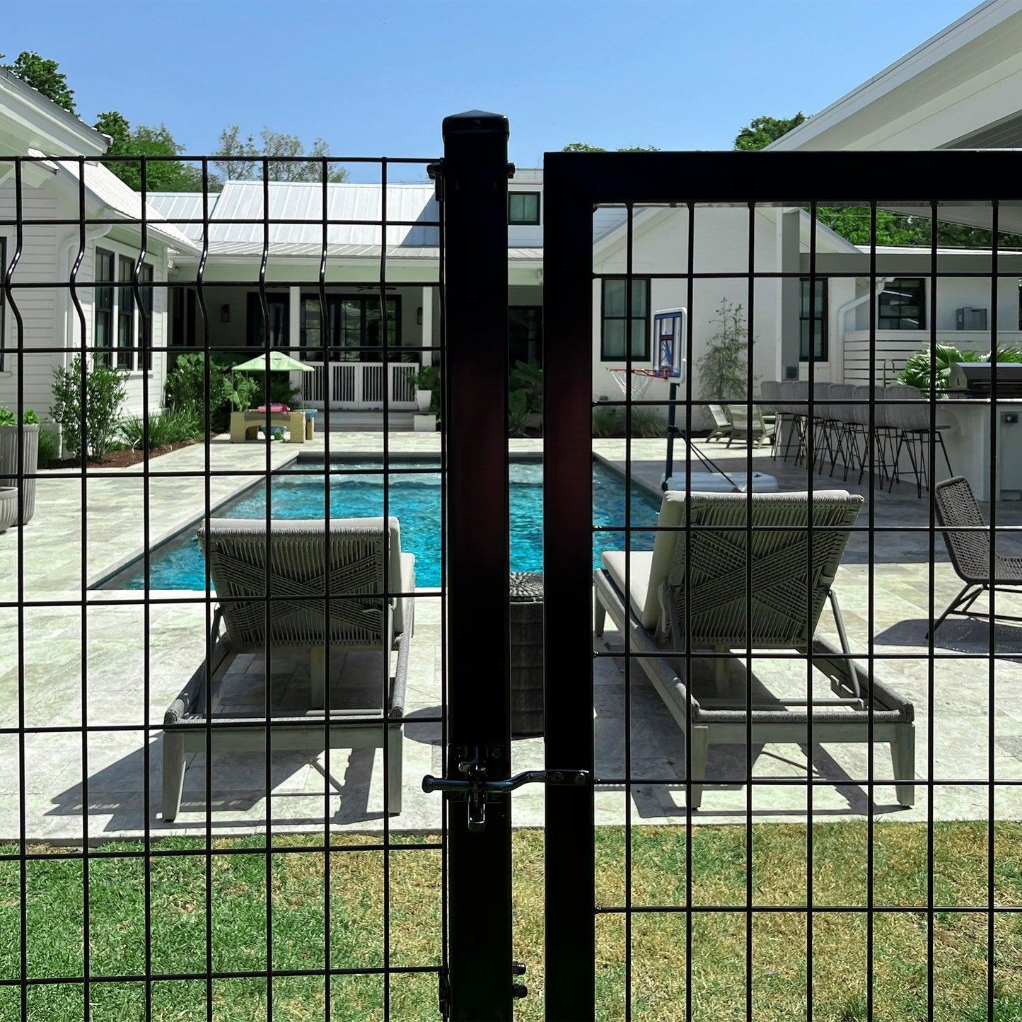 Ironcraft Euro 2-in W Black Powder-coat Steel Decorative Metal Security Universal Fence Post