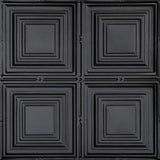 From Plain to Beautiful in Hours 2-ft x 2-ft Cubism Satin Black Steel Drop Ceiling Tile (6-Pack, 24-sq ft / Case)