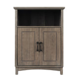 Teamson Home Russell 26-in x 34.25-in x 13-in Brown Freestanding Linen Cabinet