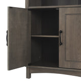 Teamson Home Russell 26-in x 34.25-in x 13-in Brown Freestanding Linen Cabinet
