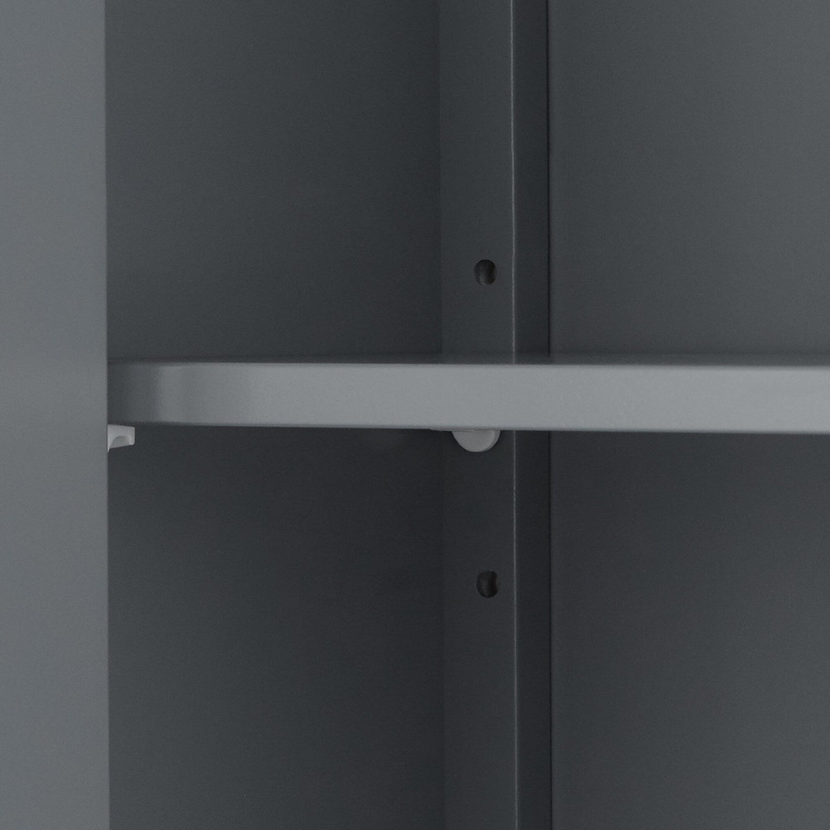 Teamson Home Mercer 26-in x 33.75-in x 13-in Gray Freestanding Linen Cabinet
