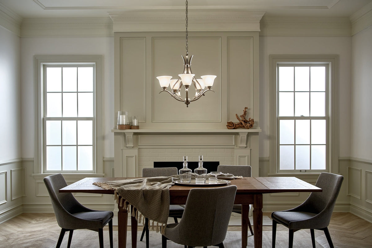 Kichler Dover 5-Light Brushed Nickel Transitional Chandelier