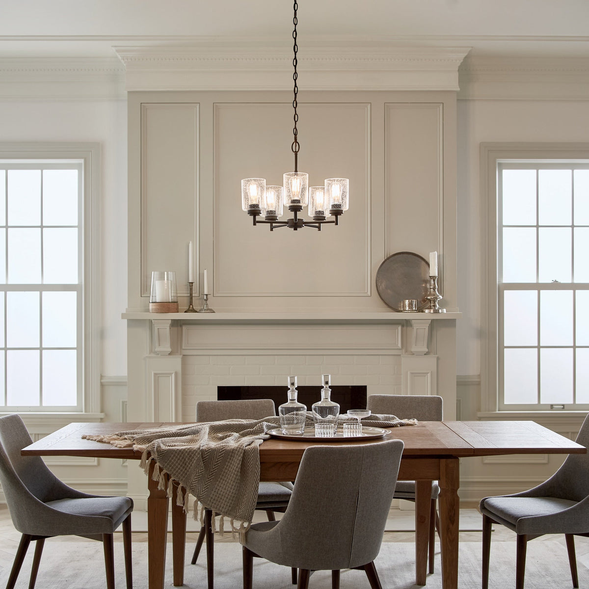 Kichler Winslow 5-Light Black Modern/Contemporary Chandelier