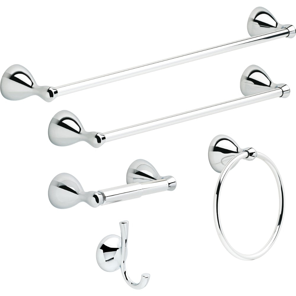 Delta Foundations Polished Chrome Wall Mount Spring-loaded Toilet Paper Holder