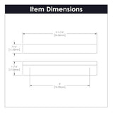 Hickory Hardware Streamline (96Mm) Center to Center Rectangular Bar Drawer Pull