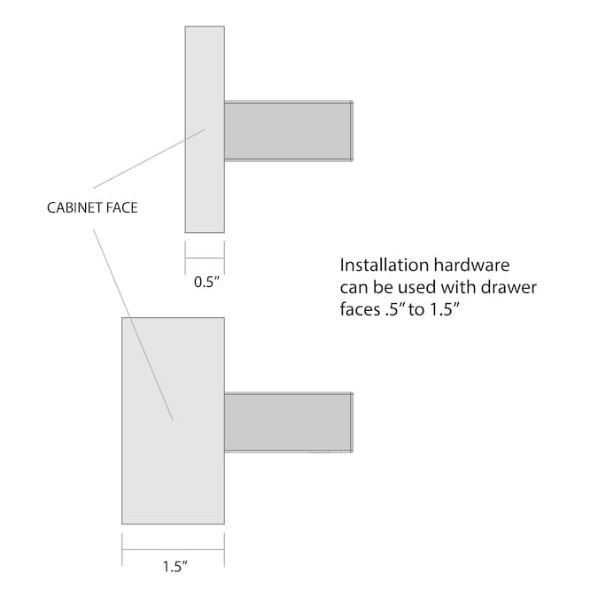 Origin 21 Vero (128mm) Center to Center Rectangular Bar Drawer Pull
