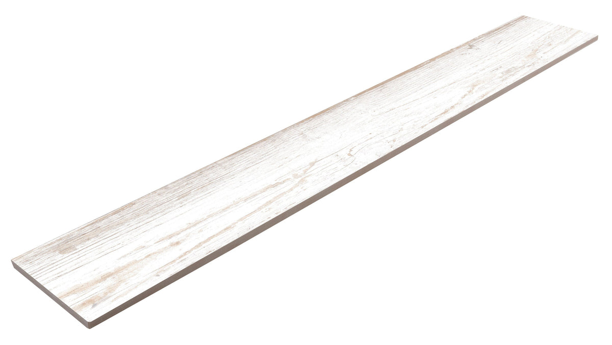 Satori Laguna Antique White 6-in x 36-in Matte Porcelain Wood Look Floor Tile (1.45-sq. ft/ Piece)