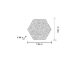 Satori Aurora Ash 8-in x 10-in Matte Porcelain Hexagon Floor and Wall Tile (0.44-sq. ft/ Piece)