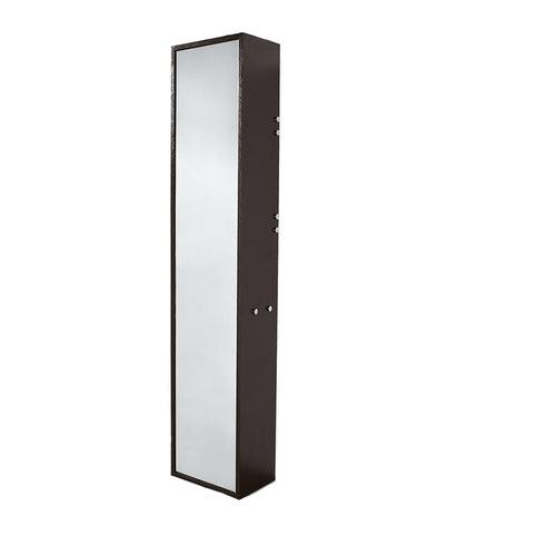 Wyndham Collection Claire 13.75-in W x 67-in H x 9-in D Espresso Oak Wall-mount Linen Cabinet