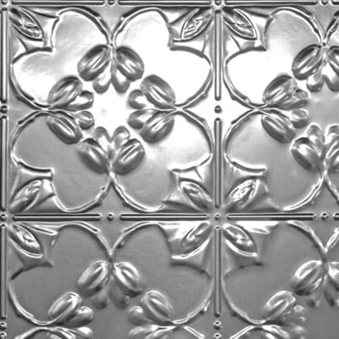 From Plain to Beautiful in Hours 2-ft x 2-ft Lilac Steel (Unfinished) Steel Drop Ceiling Tile (6-Pack, 24-sq ft / Case)