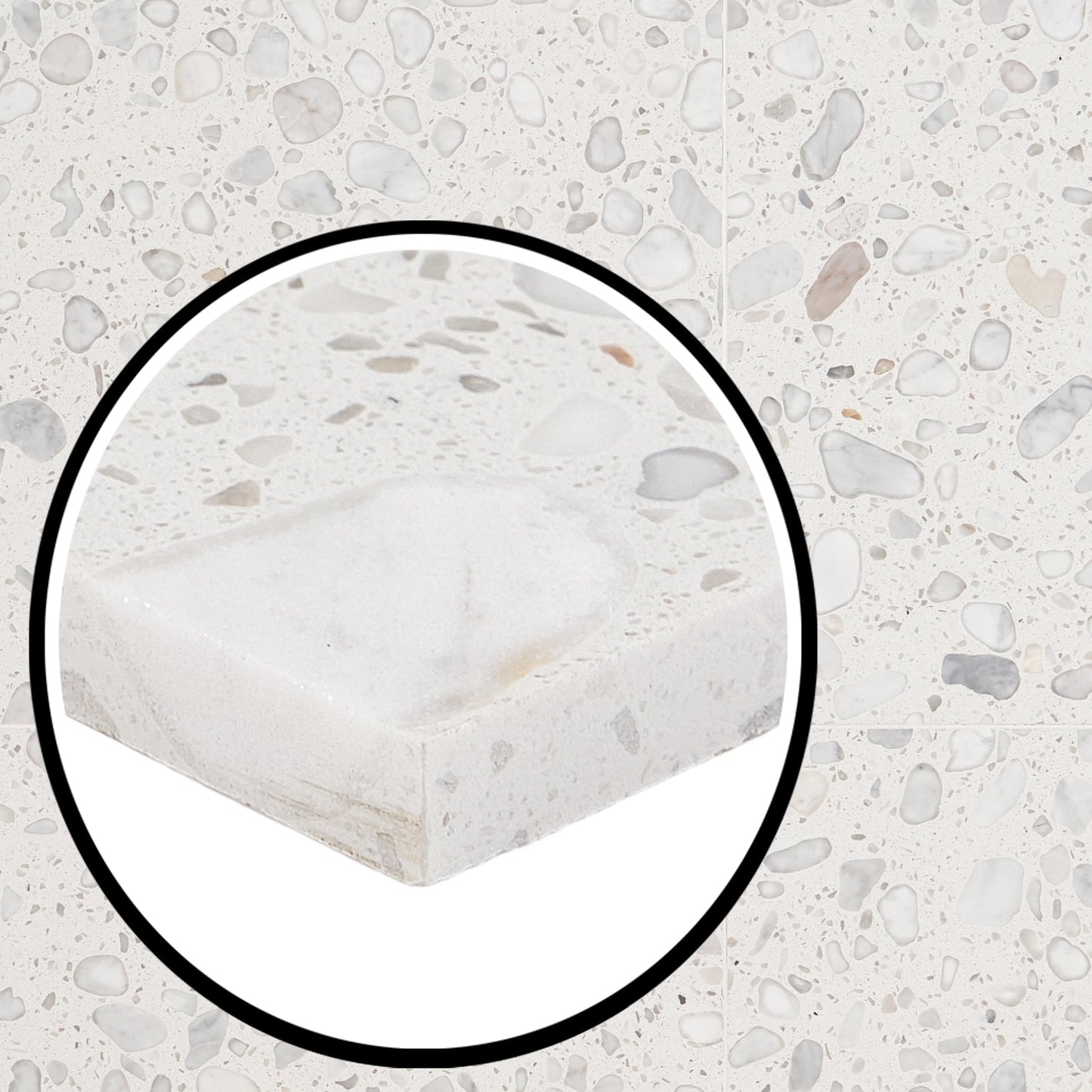 Artmore Tile Italia Bianco 24-in x 24-in Honed Natural stone Slate Multi-shaped Floor and Wall Tile product image