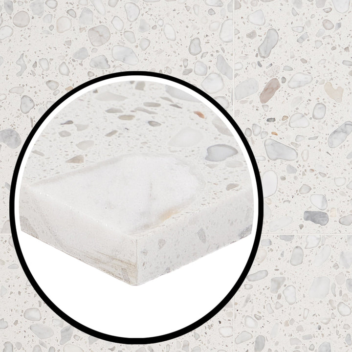 Artmore Tile Italia Bianco 24-in x 24-in Honed Natural stone Slate Multi-shaped Floor and Wall Tile product image