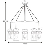 Progress Lighting Calhoun 5-Light Brushed Nickel Transitional Chandelier