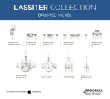 Progress Lighting Lassiter 5-Light Brushed Nickel Traditional Chandelier