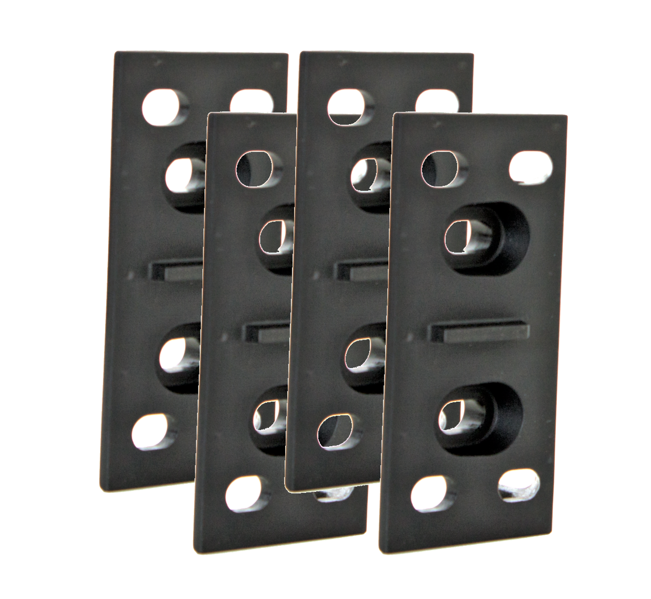 Trex Fencing 0.27-ft H x 0.17-ft W 4-Pack Black Privacy Composite Fence Panel
