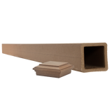 Trex Fencing 5-in x 5-in W x 9-ft H Saddle Composite Fence with Post Cap