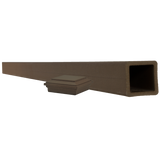 Trex Fencing 5-in x 5-in W x 12-ft H Woodland Brown Composite Fence with Post Cap