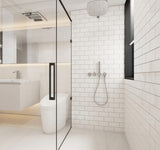 Giorbello Classic Premium Alabaster White 3-in x 6-in Glossy Glass Subway Wall Tile (5-sq. ft/ Carton)