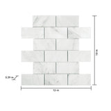 Satori Venatino 10-in x 12-in Polished Natural Stone Subway Mosaic Wall Tile (0.83-sq. ft/ Piece)