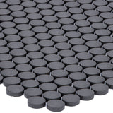Satori Hudson Carbon Matte 12-in x 12-in Unglazed Porcelain Mosaic Floor and Wall Tile (0.9-sq. ft/ Piece)