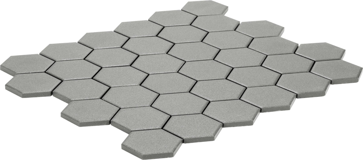Satori Hudson Shadow 11-in x 12-in Unglazed Porcelain Hexagon Mosaic Floor and Wall Tile (0.93-sq. ft/ Piece)