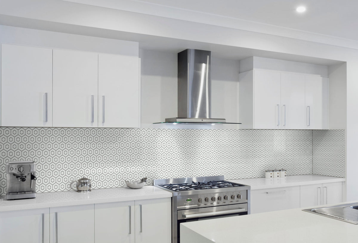 Satori Hudson Brilliant White 12-in x 12-in Matte Porcelain Honeycomb Wall Tile (0.94-sq ft/ Piece)