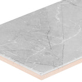 Satori Regent Paladium 4-in x 12-in Glossy Ceramic Marble Look Wall Tile (0.32-sq. ft/ Piece)
