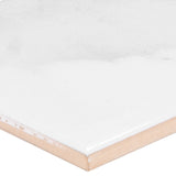 Satori Regent Statuario Glossy 4-in x 12-in Ceramic Marble-Look Wall Tile