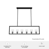 Hunter Kerrison 6-Light Satin Black Modern/Contemporary Led Chandelier