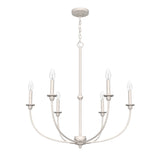 Hunter Southcrest 6-Light Distressed White Transitional Led Chandelier