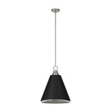 Hunter Klein 3-Light Brushed Nickel Transitional Cone LED Medium Hanging Kitchen Island Light