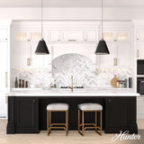 Hunter Klein 3-Light Brushed Nickel Transitional Cone LED Medium Hanging Kitchen Island Light