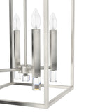 Hunter Sunjai 4-Light Brushed Nickel Traditional Lantern LED Medium Hanging Kitchen Island Light