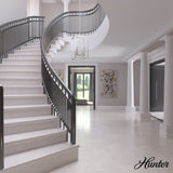 Hunter Sunjai 4-Light Brushed Nickel Traditional Lantern LED Medium Hanging Kitchen Island Light