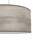 Hunter Solhaven 4-Light Gray Oak Modern/Contemporary Frosted Glass Drum LED Large Hanging Kitchen Island Light