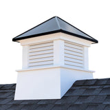 Good Directions Manchester 18-in x 22-in Black Vinyl Cupola with Aluminum Roof, Model 2118MVBLK