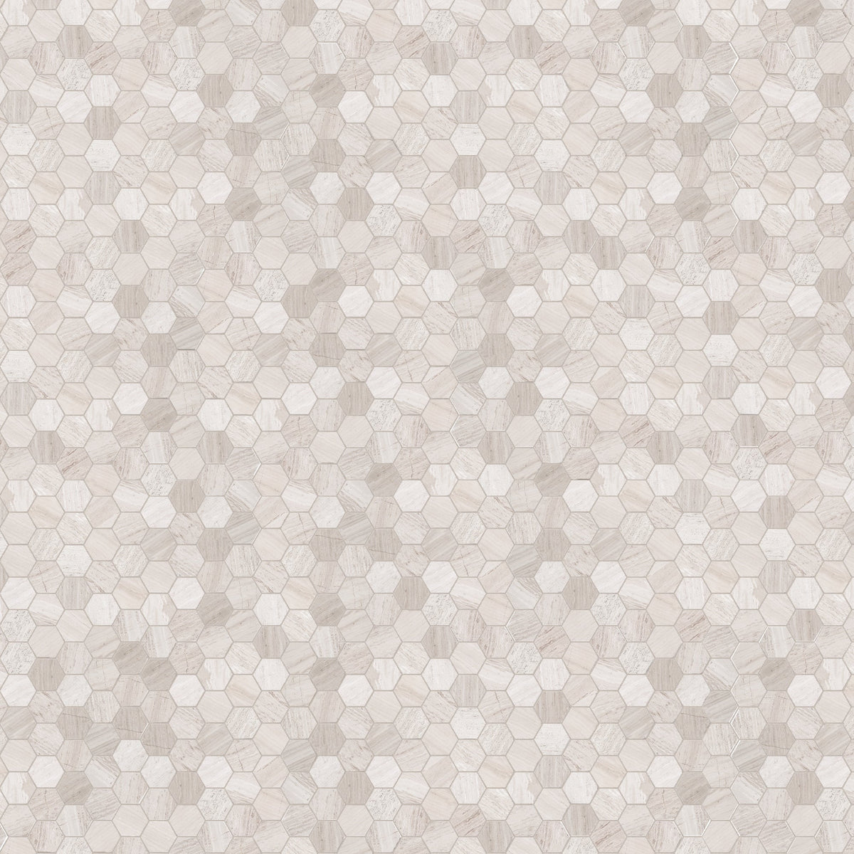 Satori Mystery 12-in x 12-in Polished Natural Stone Look Hexagon Mosaic Floor and Wall Tile (0.96-sq. ft/ Piece)