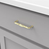 Hickory Hardware Williamsburg 3-3/4-in (96mm) Center to Center Polished Brass Rectangular Handle Drawer Pull