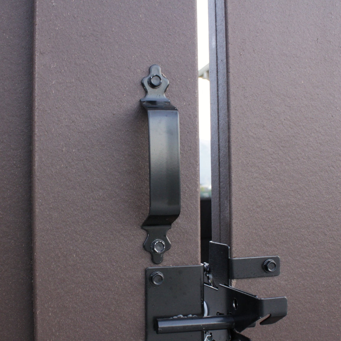 Trex Fencing Seclusions 0.67-ft H x 0.125-ft W Black Residential Composite Fence Gate
