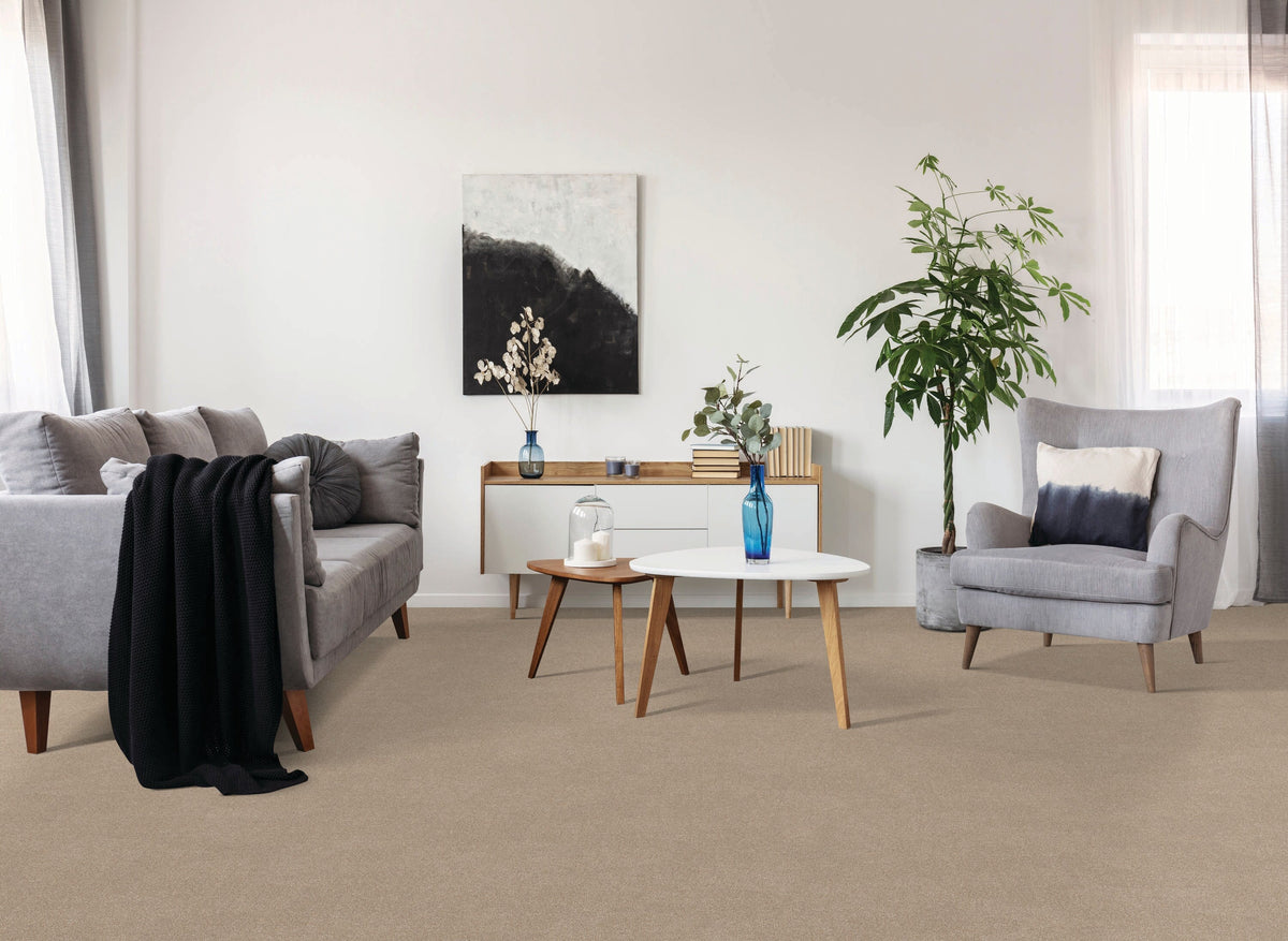 STAINMASTER Beatitude Elsewhere Textured Carpet Sample (Interior), 8-in x 8-in